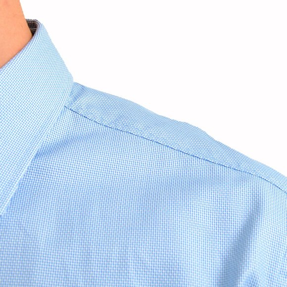 Hugo Boss Men's "Jesse" Slim Fit Geometric Print Long Sleeve Dress Shirt - Picture 7 of 9